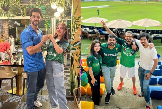 Pakistani Celebrities enjoy the vibe of cricket in Sri Lanka