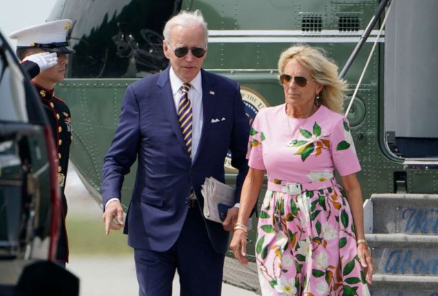Joe Biden’s travel plans uncertain as Jill Biden signs COVID-19