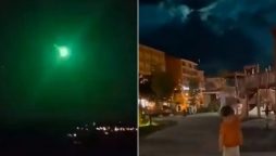 Green meteor streaks across Turkish sky, wows onlookers