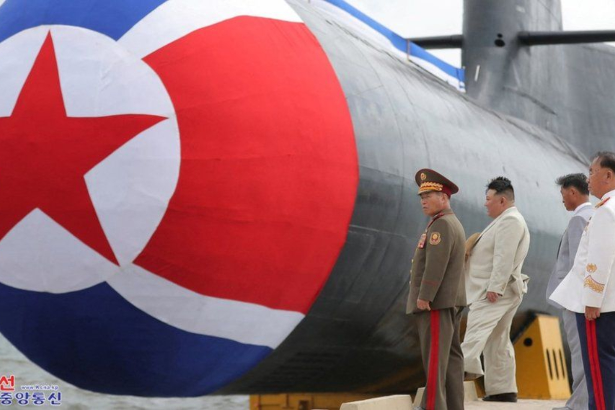 Kim Jong Un Unveils New Nuclear Attack Submarine