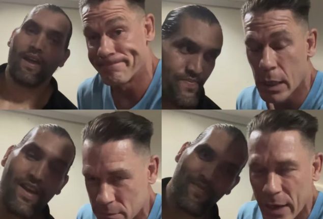 The Great Khali Schools John Cena in Hindi