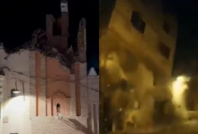 Terrifying Videos Show Buildings Collapse in Morocco Earthquake
