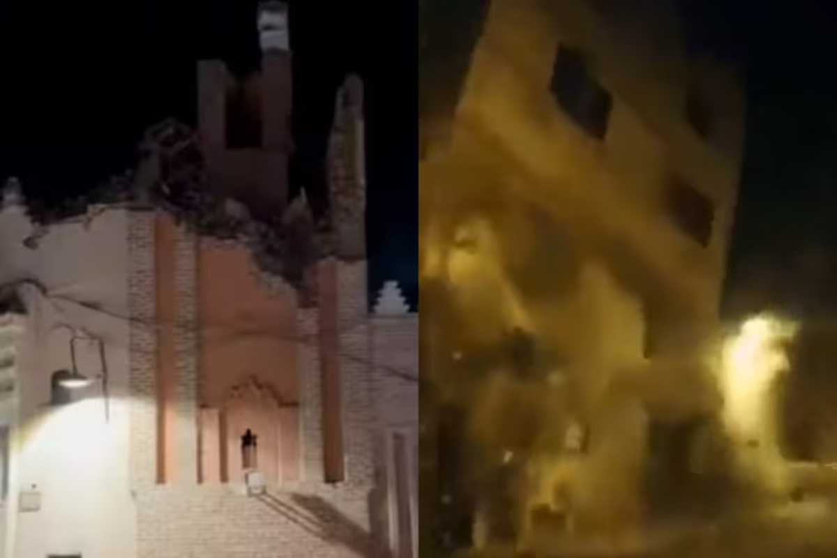 Terrifying Videos Show Buildings Collapse in Morocco Earthquake