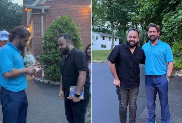 Watch: MS Dhoni requests fan to give back his chocolate
