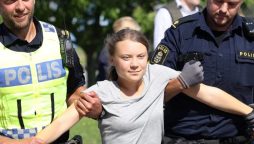 Greta Thunberg takes stand against oil, faces charges