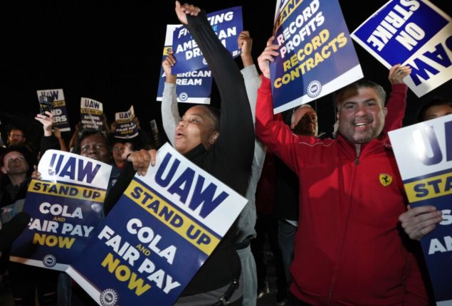 US workers seek fair pay in joint action as UAW strike kicks off