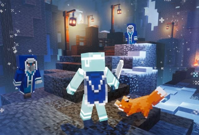 Minecraft Player creates an Impressive Ice Boat Tunnel