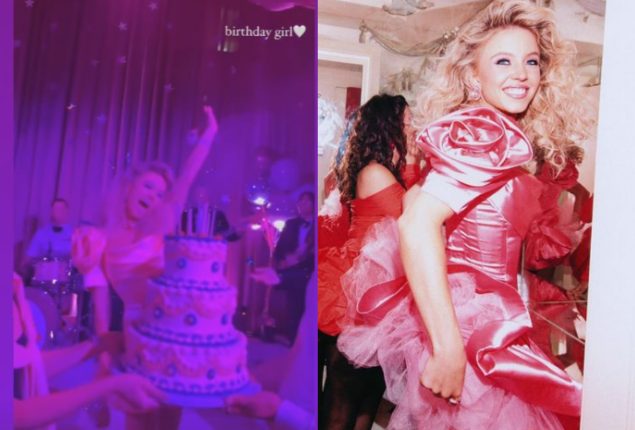 Sydney Sweeney’s 80s birthday look is a vibe