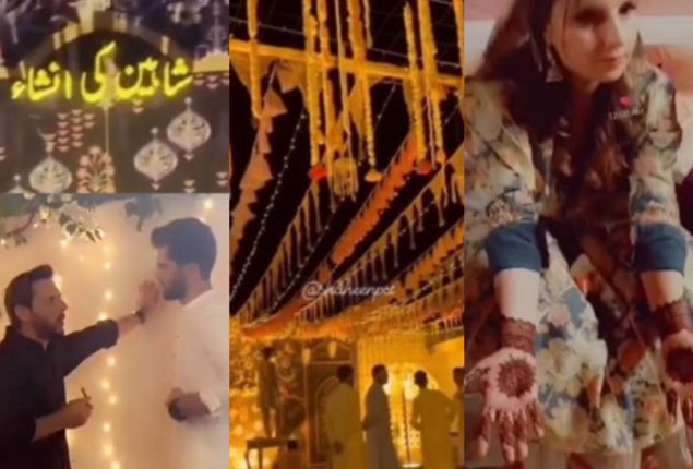 Shaheen Afridi pictures from his Mehendi festive