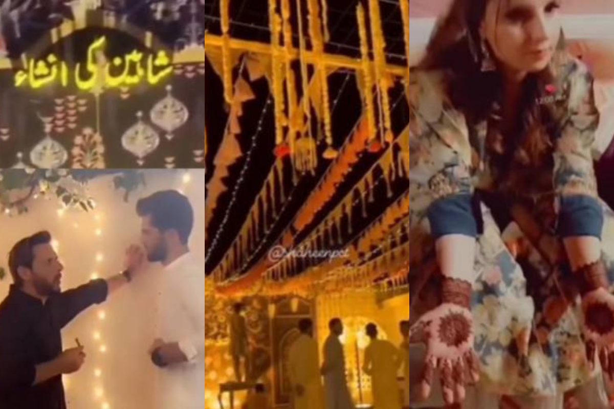 Shaheen Afridi pictures from his Mehendi festive