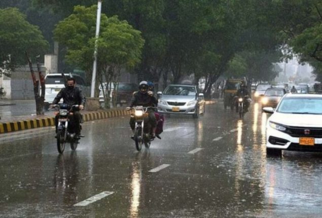 Light rain is predicted in Karachi