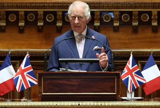 King Charles gives his historic speech at French senate