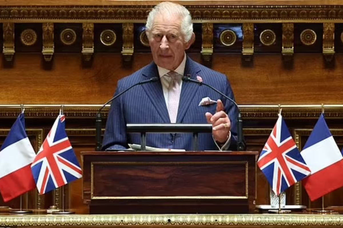 King Charles gives his historic speech at French senate