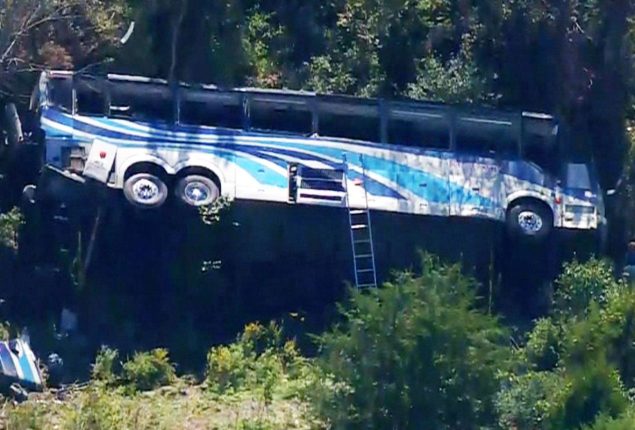 Farmingdale High School student bus crashes on I-84
