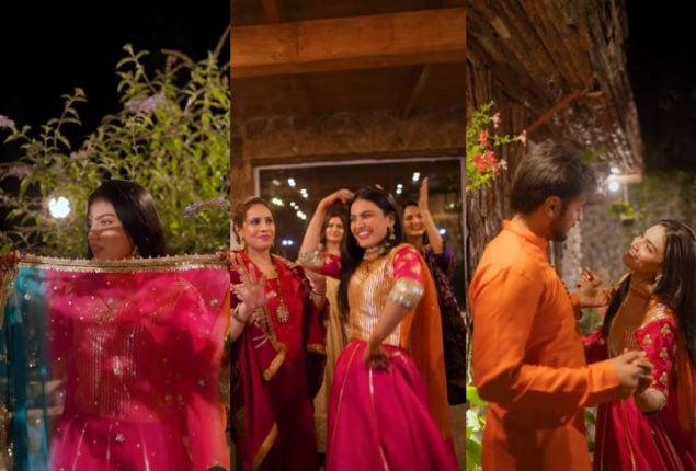 Watch: Iqra Kanwal special moments from her dholki