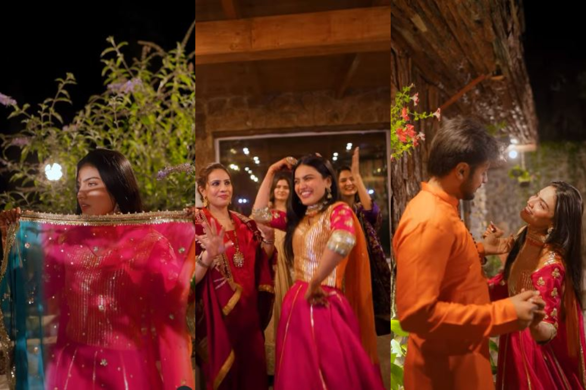 Watch: Iqra Kanwal special moments of her dholki