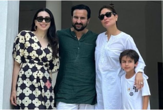 Karisma Kapoor shares a picture with Kareena Kapoor, Saif Ali Khan and Taimur