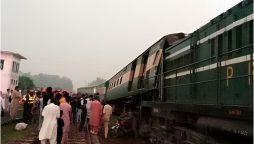 Four railways officials suspended after Mianwali Express collision