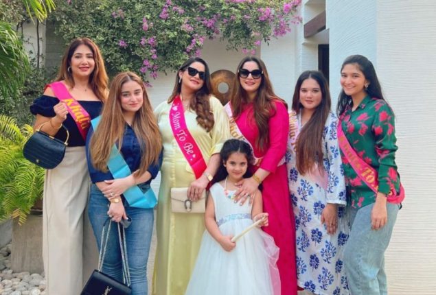 Minal khan baby shower cheerful moment in one video