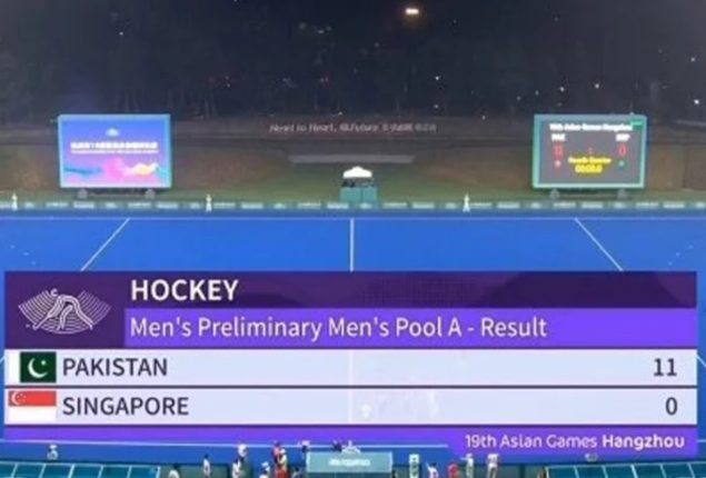 Asian Games 2023: Pakistan thrashes Singapore in hockey
