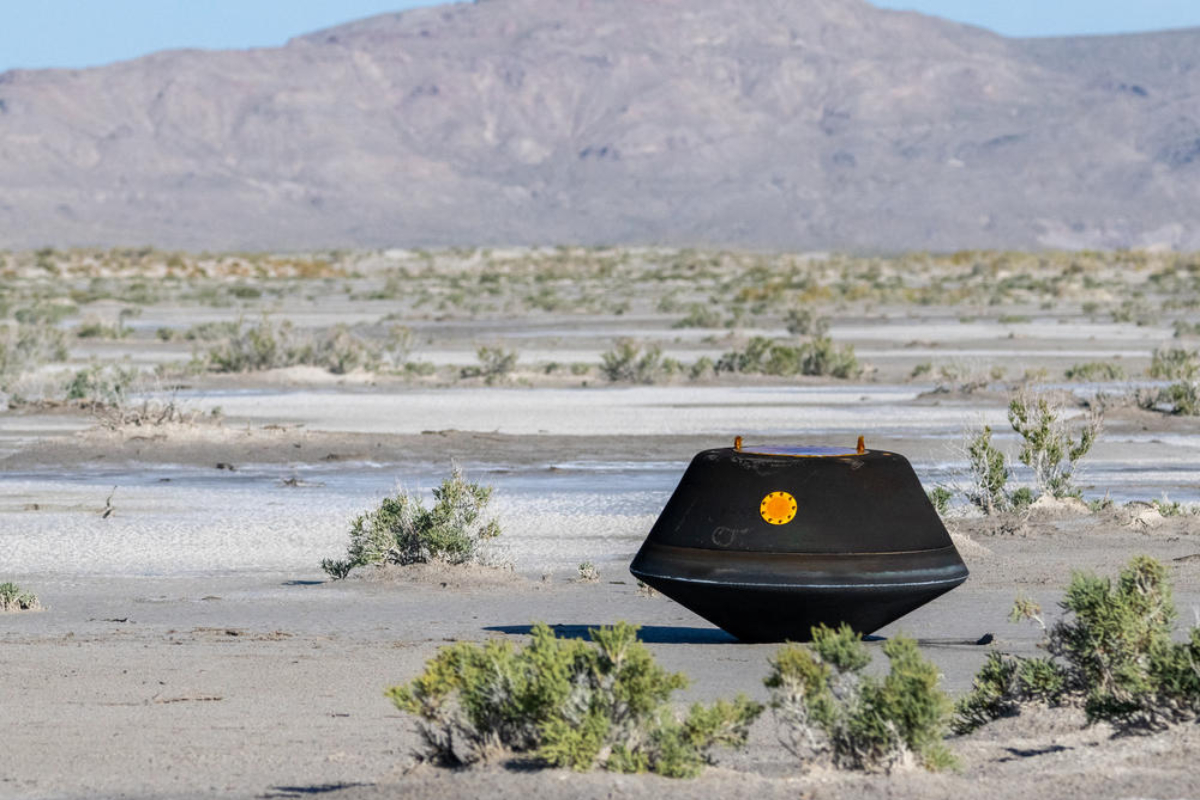 NASA asteroid sample Utah desert