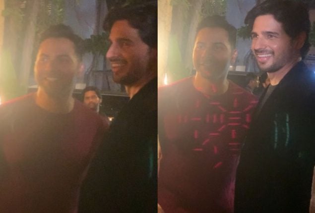 Varun Dhawan & Siddharth Malhotra’s reunion at Aman Gill’s party wins over internet