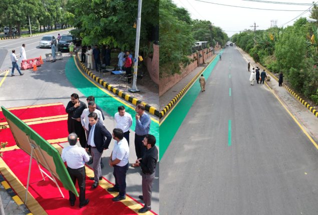 Punjab’s first plastic road inaugurated in Lahore