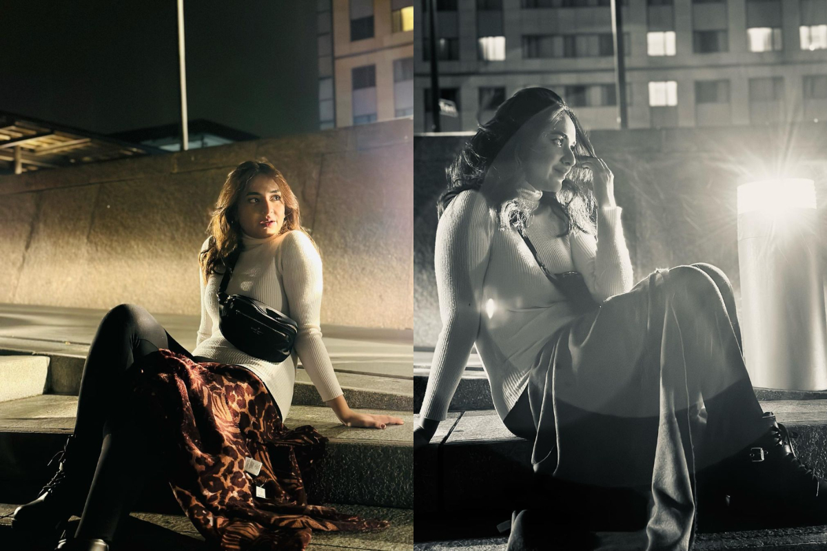 Yumna Zaidi looks stunning in the street Photoshoot