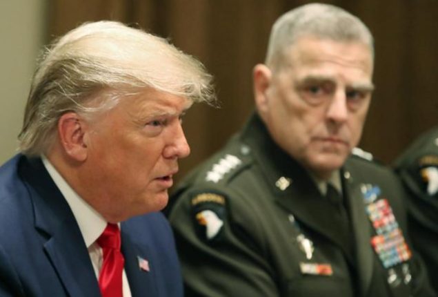 Donald Trump US general treasonous act