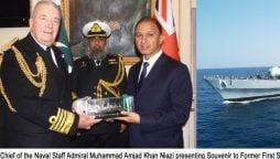 Pakistan Navy gifts ship to UK as goodwill