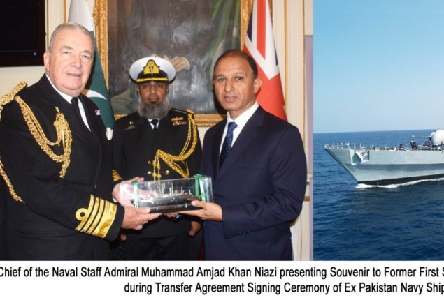 Pakistan Navy gifts ship to UK as goodwill