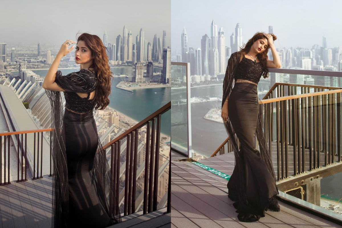 Sajjal Aly channels her inner glam in black bodycon dress