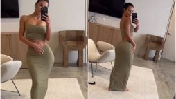 Kim Kardashian Flaunts Her Curves in Skintight Skirt; See Photos