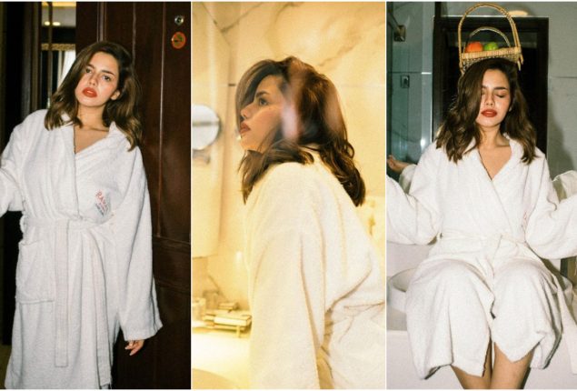 Hina Ashfaq’s Trending Hotel Robe Photoshoot Breaks the Internet
