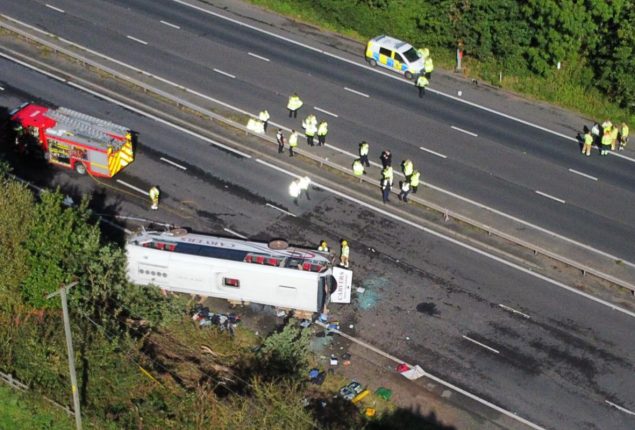 M53 School Bus Crash: Two Dead, Students Injured