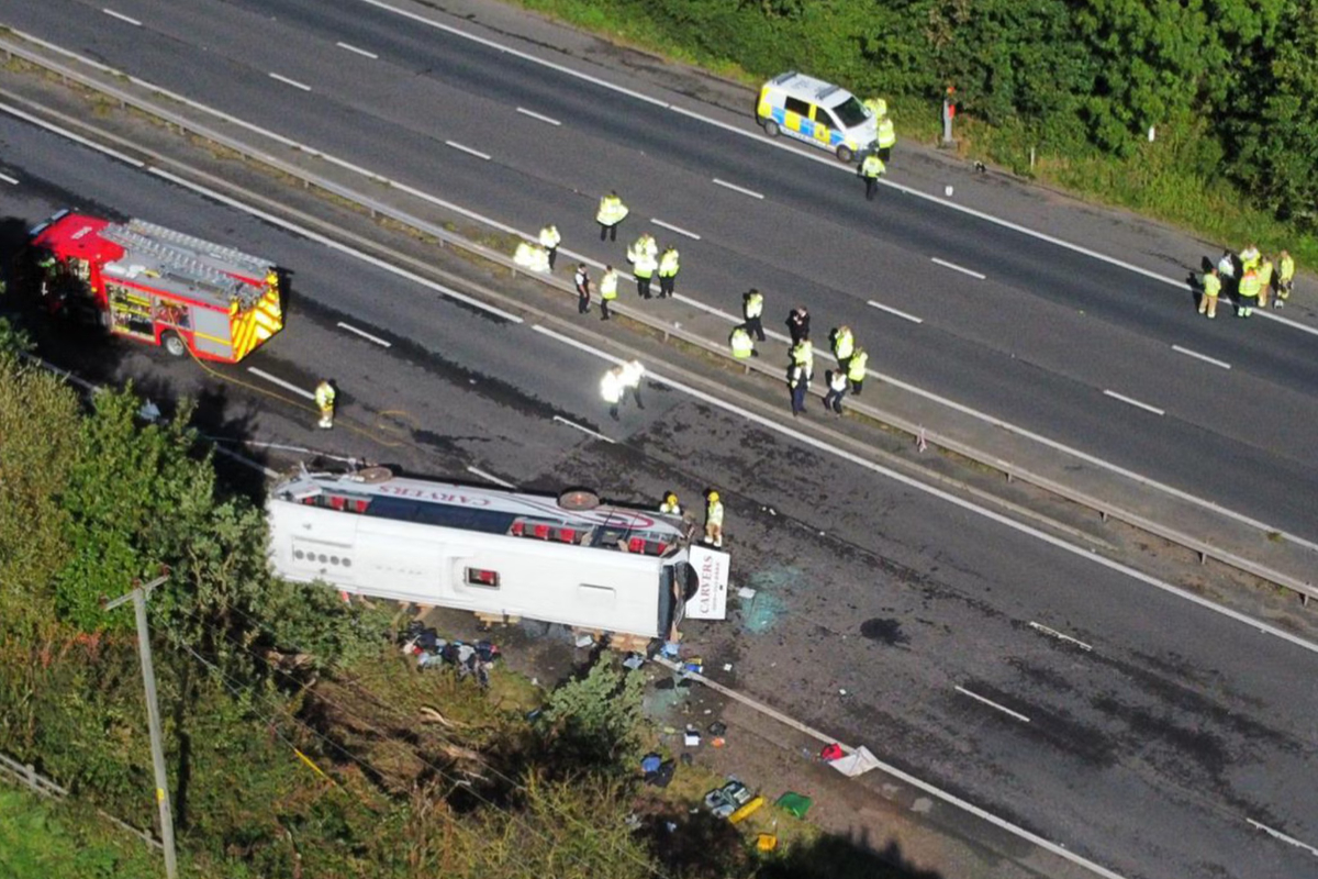 M53 School Bus Crash: Two Dead, Students Injured
