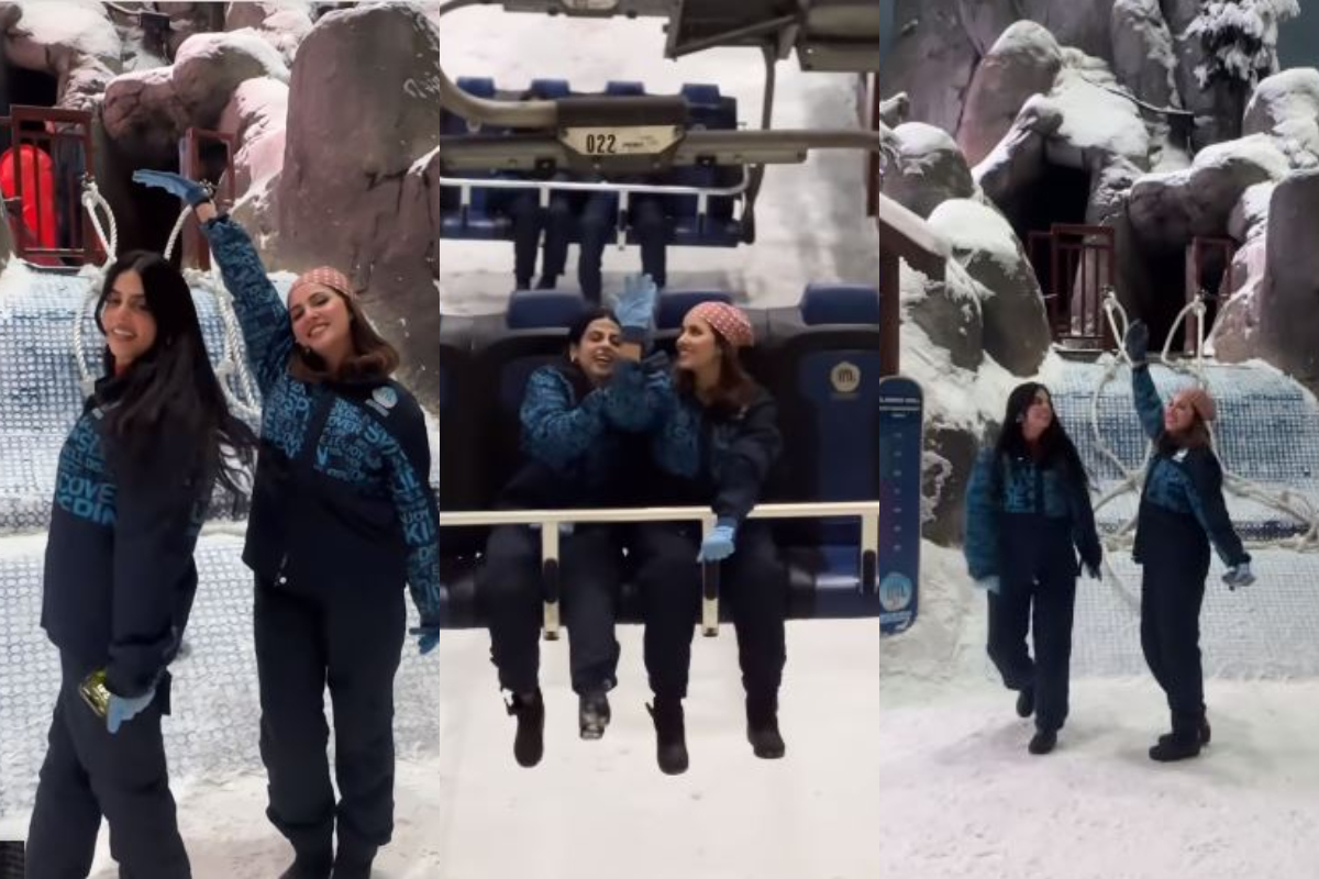Nimra Khan & Yashma Gill enjoying some snow time in Dubai