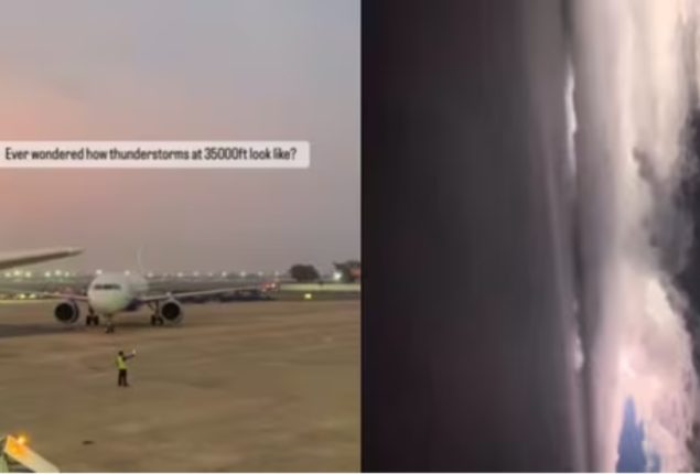 Watch: Mesmerizing Thunderstorm from an Airplane