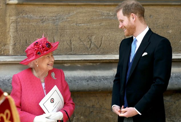 Prince Harry says Queen Elizabeth is ‘looking down on us’