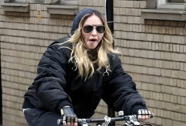 Madonna Takes to the Streets of NYC on Bike