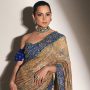 Kangana Ranaut shines in stones and sequins embellished saree