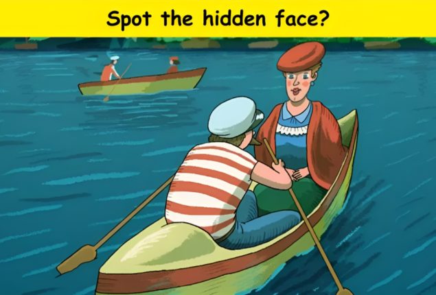 Can You Spot the Hidden Face in the Boating Image?