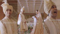 Groom’s reaction to bride’s heartwarming wedding vows goes viral