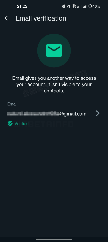 WhatsApp's email verification feature reappears in the latest beta