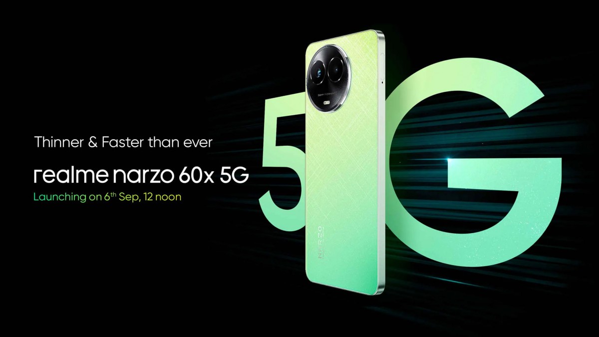 Realme Narzo 60x 5G and Buds T300 launch date unveiled