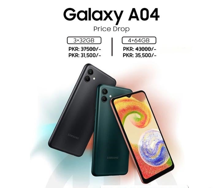 Samsung Galaxy A04 unveiled in Pakistan at an affordable price