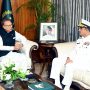 Outgoing CNS Amjad Niazi meets with President and PM
