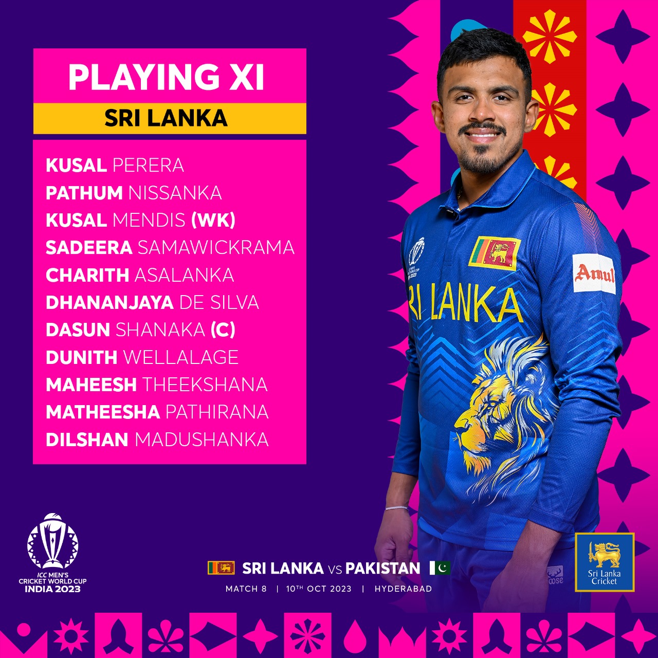 ICC World Cup 2023: Sri Lanka won the to and decided to bat first
