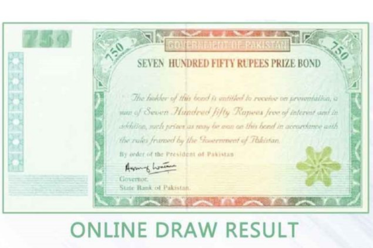 750 prize bond draw results