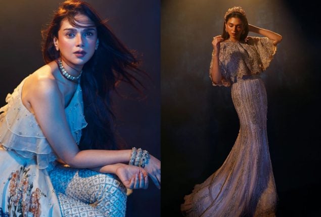 Aditi Rao Hydari Shines in Shehla Chatoor Designs